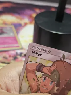 RAW! NM Hiker SV85/SV94 Hidden Fates Full Art Trainer Holo Pokemon Card - Image 4