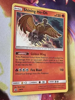 Shining Ho-Oh SM70 Promo Card Near Mint NM Condition Holo Sun & Moon Promo - Image 3