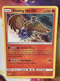 Shining Ho-Oh SM70 Promo Card Near Mint NM Condition Holo Sun & Moon Promo - Image 4