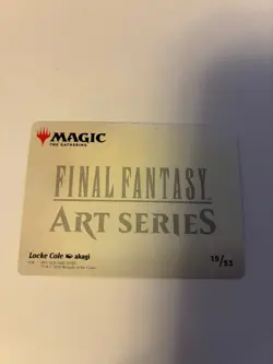 Locke Cole Gold Stamped 15/53 Signature Art Final Fantasy Art Series NM MTG TCG - Image 2