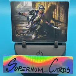 Locke Cole Gold Stamped 15/53 Signature Art Final Fantasy Art Series NM MTG TCG - Image 1