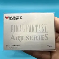Locke Cole Gold Stamped 15/53 Signature Art Final Fantasy Art Series NM MTG TCG - Image 5