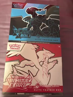 Pokemon Center Black Bolt and White Flare ETB (Both Sets) - Image 1
