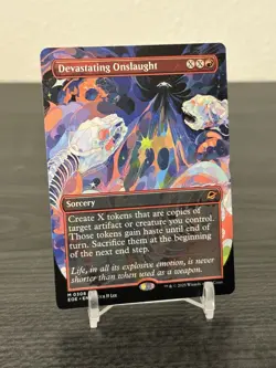 Devastating Onslaught *Borderless Mythic* Magic MtG Regular Edge of Eternities - Image 1
