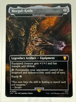 Morgul-Knife - Shadowspear Near Mint LTC 353 Lord of the Rings MTG - Image 1