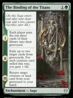 The Binding of the Titans Theros Beyond Death MTG Magic the Gathering card - Image 1