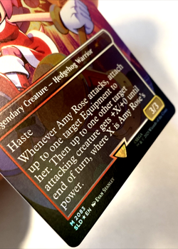 MTG Amy Rose (Rainbow Foil) Secret Lair x Sonic 2083 NM - Image 2