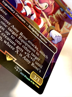 MTG Amy Rose (Rainbow Foil) Secret Lair x Sonic 2083 NM - Image 3