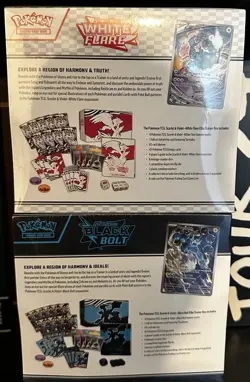 Pokemon Black Bolt and White Flare Elite Trainer Box ETB Set of 2 - Image 2