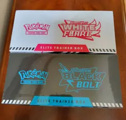 Pokemon Black Bolt and White Flare Elite Trainer Box ETB Set of 2 - Image 3