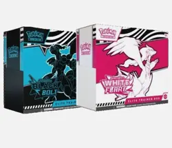 Pokemon Black Bolt and White Flare Elite Trainer Box ETB Set of 2 - Image 1