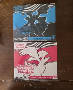 Pokemon Black Bolt and White Flare Elite Trainer Box ETB Set of 2 - Image 1