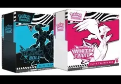 Pokemon Black Bolt and White Flare Elite Trainer Box ETB Set of 2 - Image 1