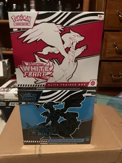 Pokemon Black Bolt and White Flare Elite Trainer Box ETB Set of 2 - Image 2
