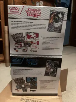 Pokemon Black Bolt and White Flare Elite Trainer Box ETB Set of 2 - Image 3