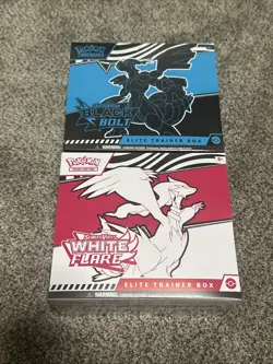 Pokemon Black Bolt and White Flare Elite Trainer Box ETB Set of 2 - Image 1