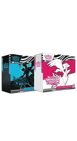 Pokemon Black Bolt and White Flare Elite Trainer Box ETB Set of 2 - Image 1