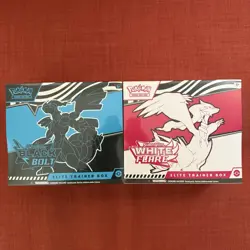 Pokemon Black Bolt and White Flare Elite Trainer Box ETB Set of 2 - Image 1