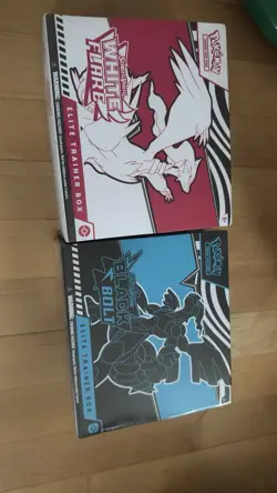 Pokemon Black Bolt and White Flare Elite Trainer Box ETB Set of 2 - Image 1