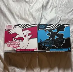Pokemon Black Bolt and White Flare Elite Trainer Box ETB Set of 2 - Image 1