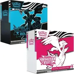 Pokemon Black Bolt and White Flare Elite Trainer Box ETB Set of 2 - Image 1