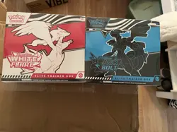 Pokemon Black Bolt and White Flare Elite Trainer Box ETB Set of 2 - Image 1