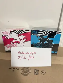 Pokemon Black Bolt and White Flare Elite Trainer Box ETB Set of 2 - Image 1