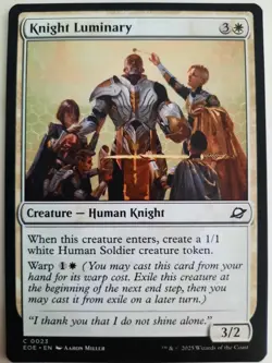 Knight Luminary #0023 Edge of Eternities MTG Magic NM X 4 copies - Image 2