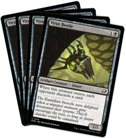 x4 Virus Beetle - 0124 - Edge of Eternities - MTG - NM Ships Now - Image 1