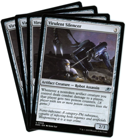 x4 Virulent Silencer - 0248 - Edge of Eternities - MTG - NM Ships Now - Image 1