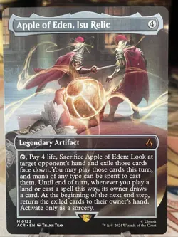 MTG Apple of Eden, Isu Relic Borderless - Assassin's Creed #122 - Image 1