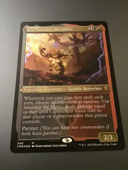 MTG Commander Legends #540 Vial Smasher the Fierce Etched Foil NM - Image 1