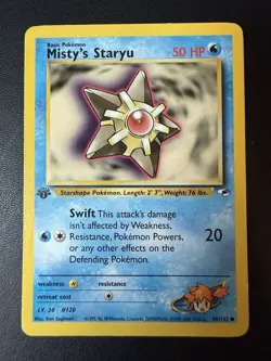 MISTY’S STARYU - 1st Edition Gym Heroes - 90/132 - Common - Pokemon - Image 1