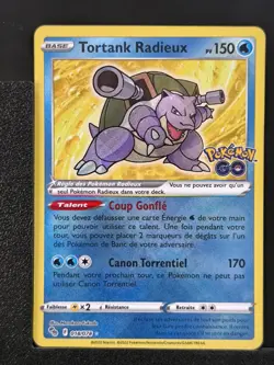 Carte Pokemon Tortank Radieux 018/078 EB10.5 Pokemon Go Pogo 2 - Image 2