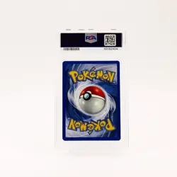 Pikachu 58/102 PSA 8 Base 1st Edition Red Cheeks ERROR Stamp On Back Pokemon - Image 2