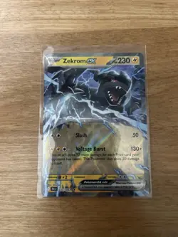 Pokemon TCG Black bolt Zekrom EX 34/86 Double Rare - Image 1