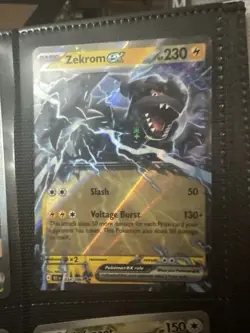 Pokemon TCG Black bolt Zekrom EX 34/86 Double Rare - Image 1