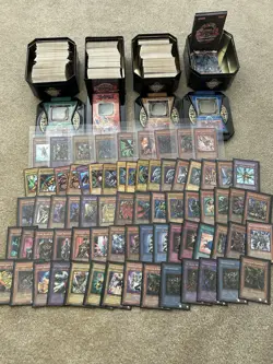 🔥🐐INSANE VINTAGE YUGIOH COLLECTION🐐🔥 Tins Filled With Hundreds Of Cards 🤯🤩 - Image 1