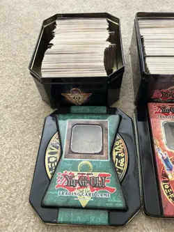 🔥🐐INSANE VINTAGE YUGIOH COLLECTION🐐🔥 Tins Filled With Hundreds Of Cards 🤯🤩 - Image 4