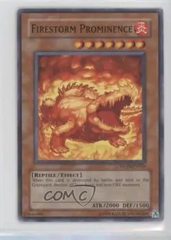 Firestorm Prominence Unlimited YuGiOh Strike of the Neos #STON-EN026 2007 0t4d - Image 1