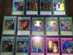14 Holo Retro Magic And Trap Yugioh Cards - Image 1