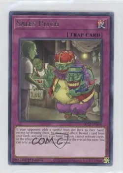 Sales Pitch 1st Ed. YuGiOh Tin of Ancient Battles #MP21-EN030 7ba - Image 1
