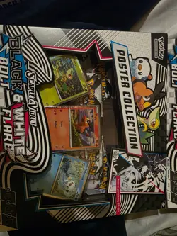 POKEMON SV10.5 BLACK BOLT WHITE FLARE POSTER COLLECTION BOX SEALED - Image 1