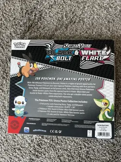 POKEMON SV10.5 BLACK BOLT WHITE FLARE POSTER COLLECTION BOX SEALED - Image 2