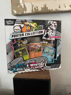 POKEMON SV10.5 BLACK BOLT WHITE FLARE POSTER COLLECTION BOX SEALED - Image 1