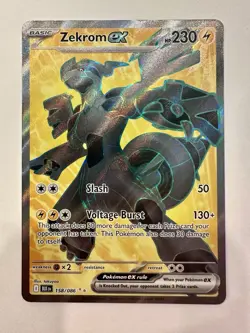 Zekrom ex 158/086 BLK EN: Pokemon TCG Black Bolt Holo (English) - NEAR MINT - Image 1