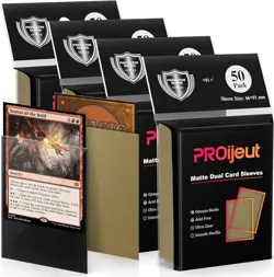 200 Pack Card Sleeves, Matte Dual Trading Sleeves 200 Pack, Truth Brown - Image 1