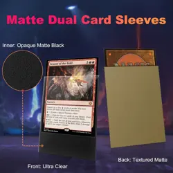 200 Pack Card Sleeves, Matte Dual Trading Sleeves 200 Pack, Truth Brown - Image 2