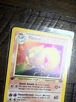Flareon 3/64 1st Edition Jungle Set 1999 Pokemon Card Holo Rare - Image 2