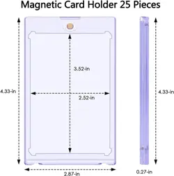 25 ct Magnetic Card Holder 35pt, case for Trading Clear - Image 5